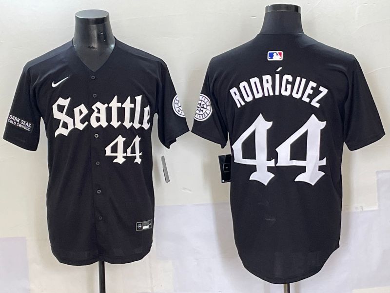 Men 2025 Seattle Mariners #44 Rodriguez Five generations Joint Name Nike MLB Jersey style 9->seattle mariners->MLB Jersey